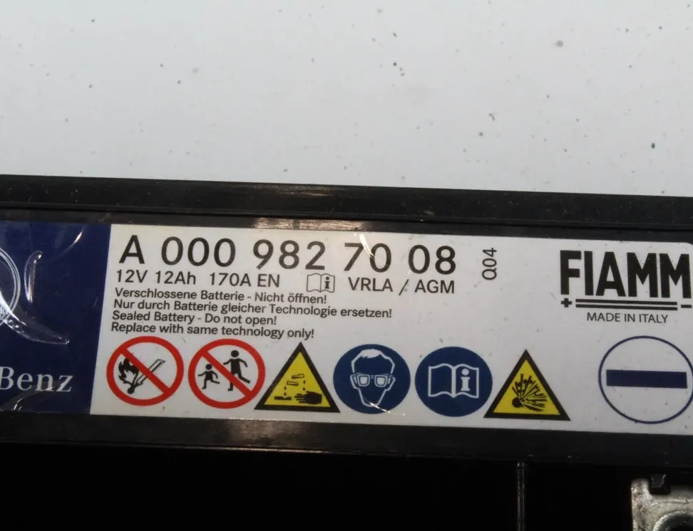 MERCEDES-BENZ C-Class W205/S205/C205 (2014-2023) Akku A0009827008 34929008