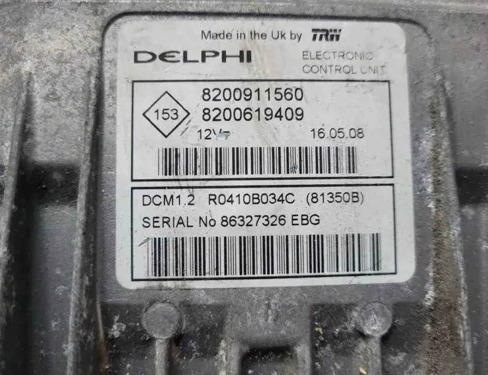 RENAULT Megane 2 generation (2002-2012) Moottorin ohjausyksikkö ECU 8200619409,R0410B034C,8200911560 32617012