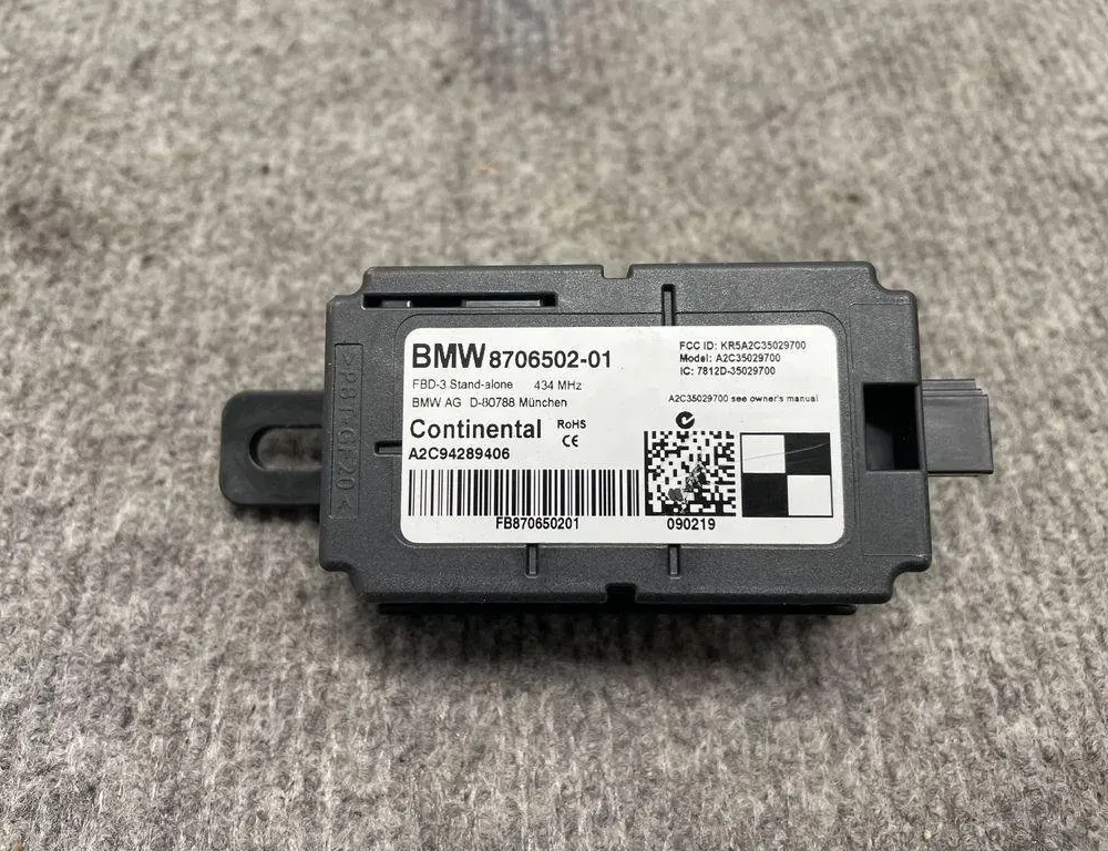 BMW X6 F16 (2014-2020) Muut ohjausyksiköt 8706502,A2C94289406 32189087