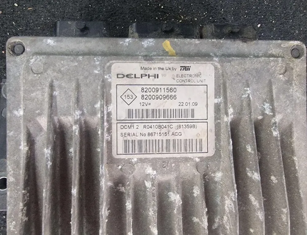 RENAULT Clio 2 generation (1998-2013) Moottorin ohjausyksikkö ECU 8200911560 34009262
