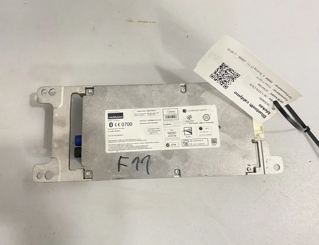 BMW 5 Series F10/F11 (2009-2017) Bluetooth-ohjausyksikkö 9244188 10705606