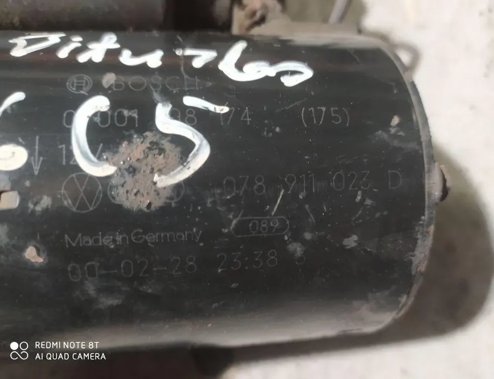 AUDI A6 allroad C5 (2000-2006) Käynnistysmoottori 078911023D 34862834