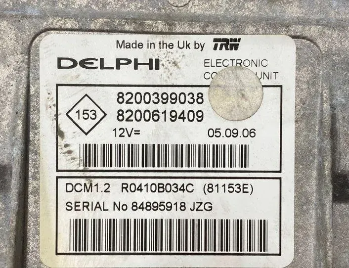 NISSAN Micra K12 (2002-2010) Moottorin ohjausyksikkö ECU 8200619409,8200399038 24731436