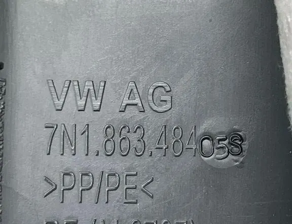 VOLKSWAGEN Sharan 2 generation (2010-2024) Oikea etukynnysverhoilu 6707,7N1863484 34975112