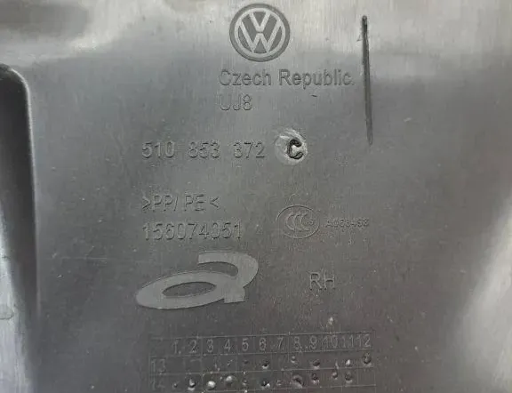 VOLKSWAGEN Golf Sportsvan 1 generation (2014-2019) Oikea etukynnysverhoilu 510853372,156074051 34971911