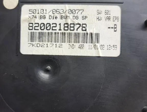 RENAULT Laguna 2 generation (2001-2007) Nopeusmittari 501018630077,7KD21712,8200218878 34996403