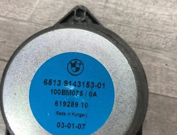 BMW 5 Series E60/E61 (2003-2010) Vasemman takaoven äänikaiutin 9143153 34997221