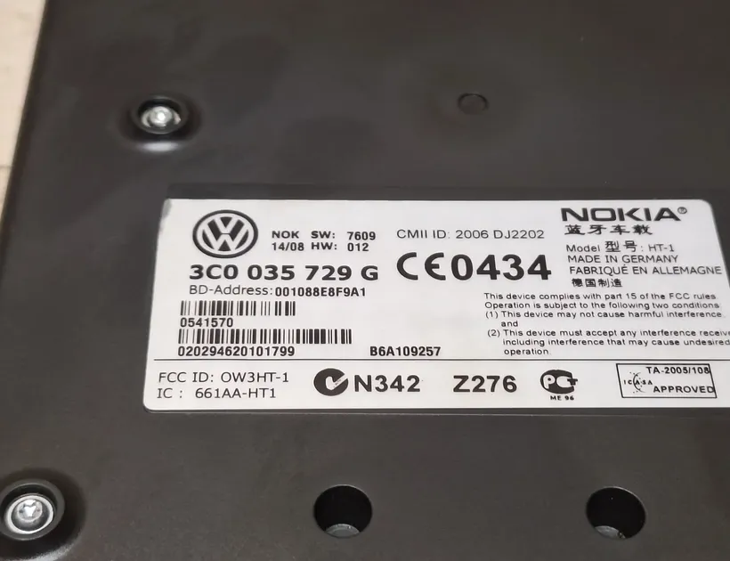 VOLKSWAGEN Passat B6 (2005-2010) Bluetooth-ohjausyksikkö 3C0035729G,3C0035729 34995666