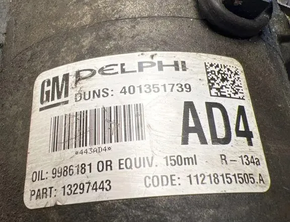 OPEL Zafira B (2005-2010) Ilmastointipumppu 11218151505A,9986181,401351739,6854056,6854097,13297443 34194789