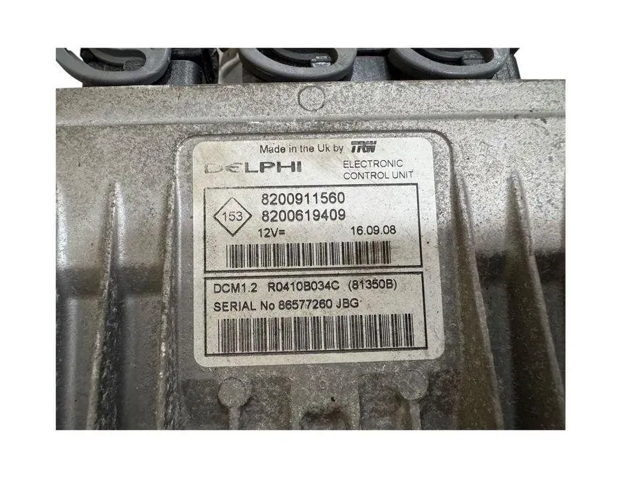 RENAULT Clio 3 generation (2005-2012) Moottorin ohjausyksikkö ECU 8200619409,8200911560 30645033