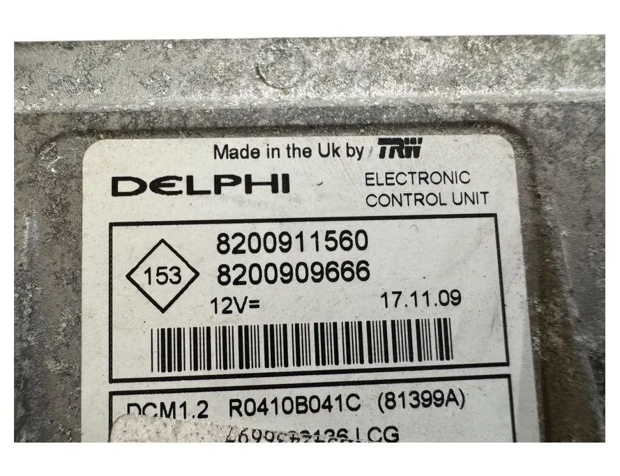 RENAULT Kangoo 2 generation (2007-2021) Moottorin ohjausyksikkö ECU 8200909666,8200911560,R0410B041C 32834879
