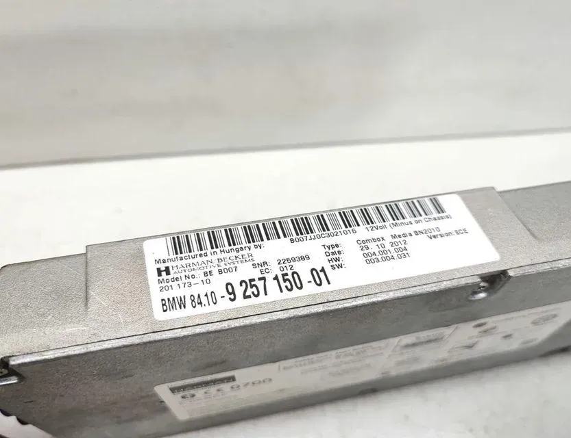 BMW 5 Series F10/F11 (2009-2017) Bluetooth-ohjausyksikkö 9257150 33640361