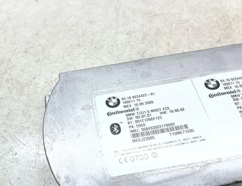 BMW X5 E70 (2006-2013) Bluetooth-ohjausyksikkö 9224422 33660860