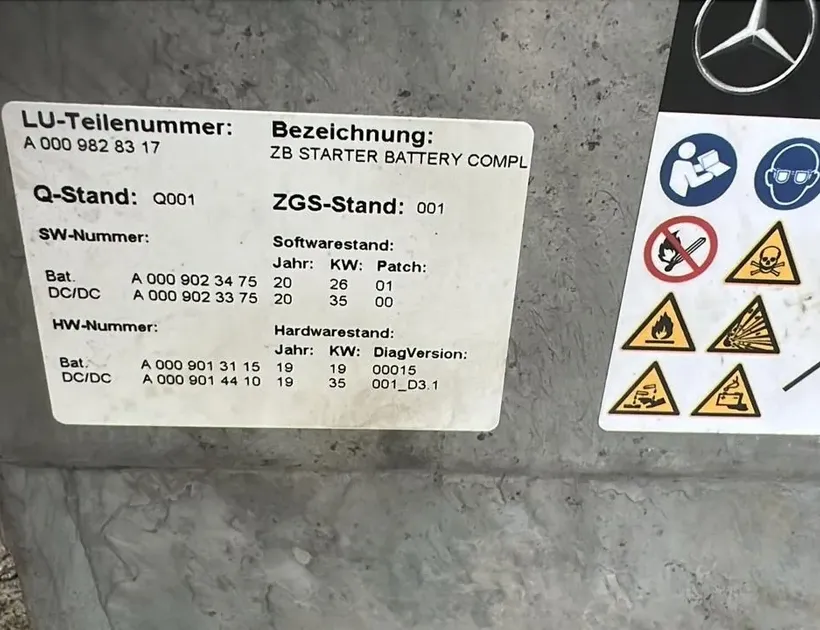 MERCEDES-BENZ C-Class W206 (2021-2023) Akku A7895843800,A0009023475 34831397