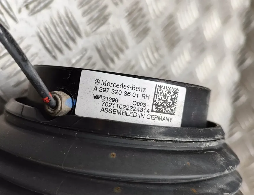 MERCEDES-BENZ EQS 1 generation (2021-2023) Takana oikea ilmajousituksen tyyny A2973203601 28795092