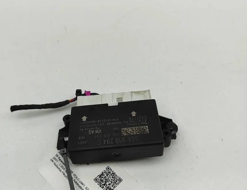 VOLKSWAGEN Polo 6 generation (2017-2024) PDC-pysäköintietäisyyden ohjausyksikkö 5QA919294,5QA919294G 31954433