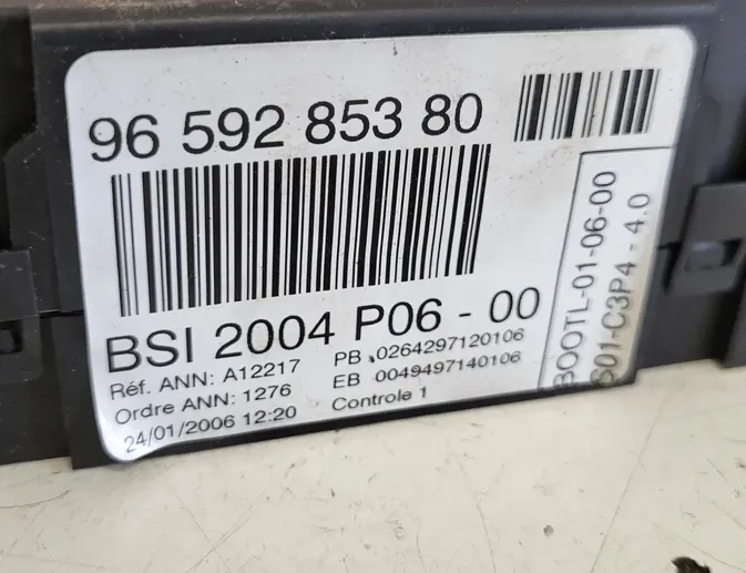 CITROËN C3 1 generation (2002-2010) Sulakekaappi 9659285380 31523646