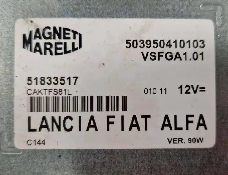 FIAT 500 2 generation (2008-2024) Muut ohjausyksiköt 51833517,503950410103 34683536