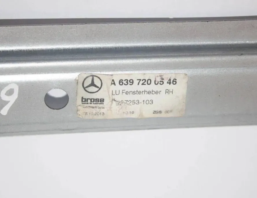MERCEDES-BENZ Viano W639 (2003-2015) Oikean etuoven ikkunansäädin A6397200546,ZGS003,928794102 34320412