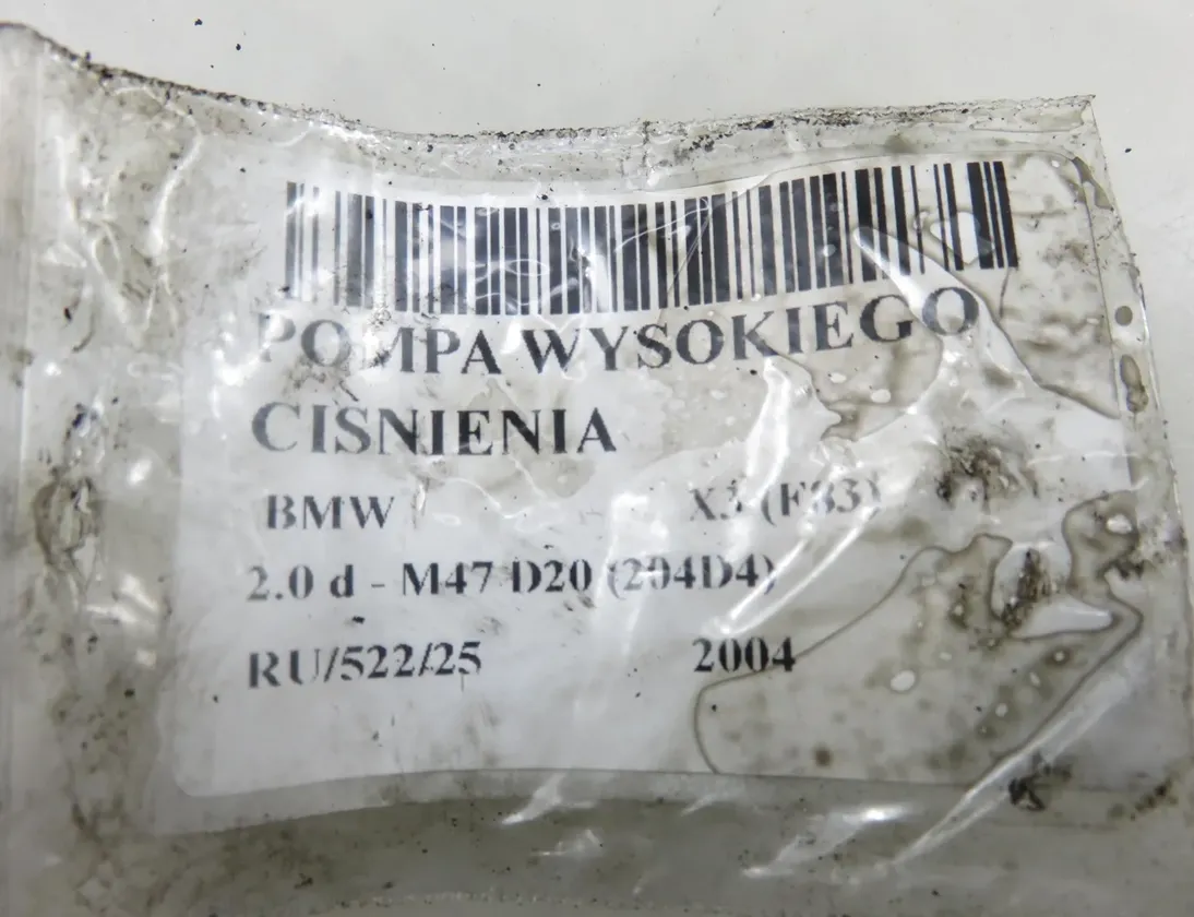 BMW X3 F25 (2010-2017) Korkeapaineinen polttoainepumppu 0445010045,7788670 34481056