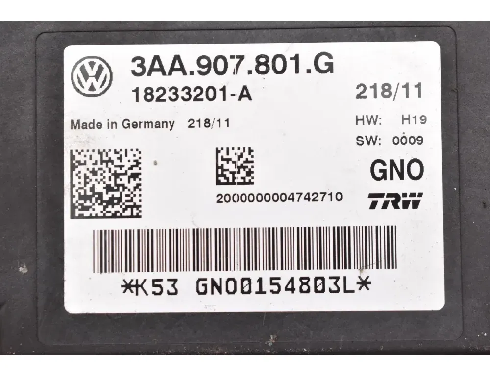VOLKSWAGEN Passat B7 (2010-2015) Moottorin ohjausyksikkö ECU 3AA907801G 34950111