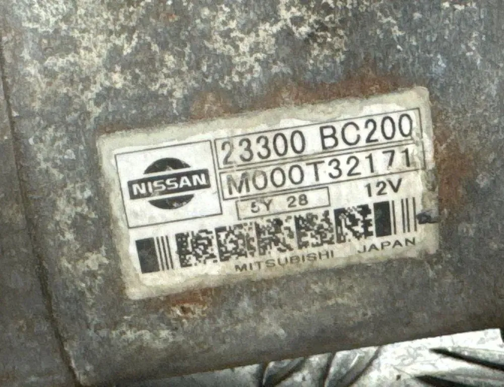 NISSAN Note 1 generation (2005-2014) Käynnistysmoottori M000T32171 31359098