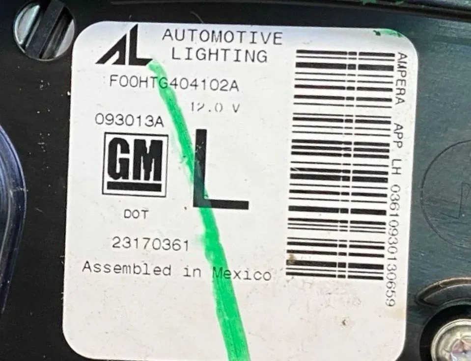 OPEL Ampera 1 generation (2012-2015) Vasen takaluukun takavalo 23170361 35026600